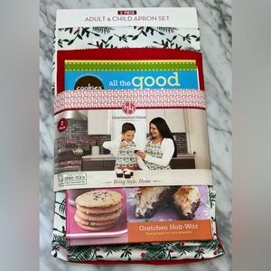 Huntington, Adult & Child Apron Set and Cookbook